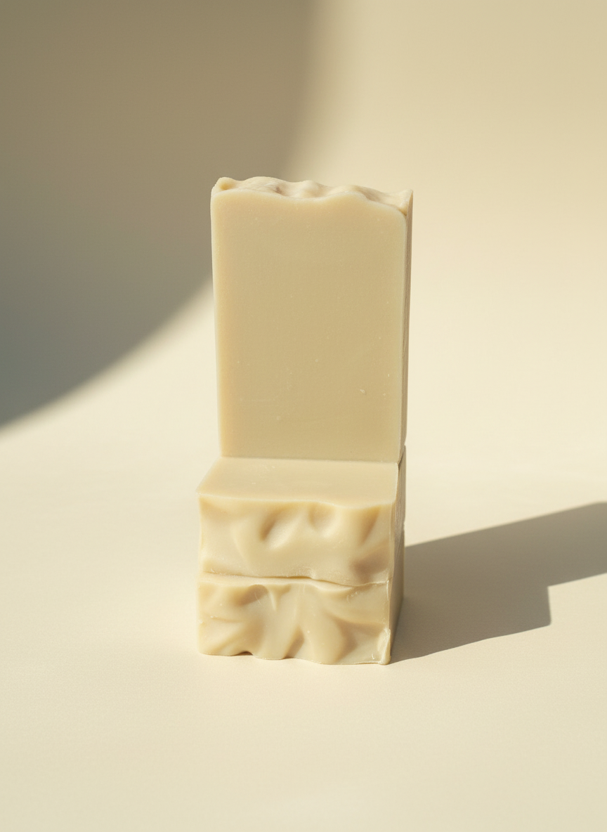 Natural Soap | Shea Butter Soap - Unscented Soap with Olive Oil + Shea Butter