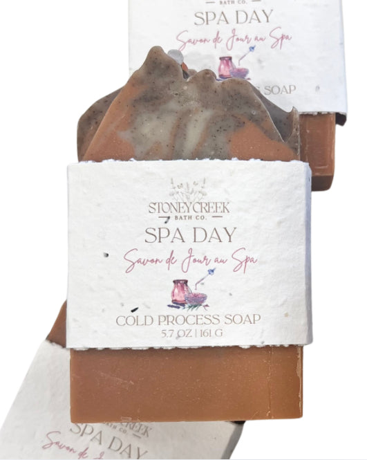 Natural Soap | Spa Day - French Pink Clay, Lavender + Lemongrass Soap