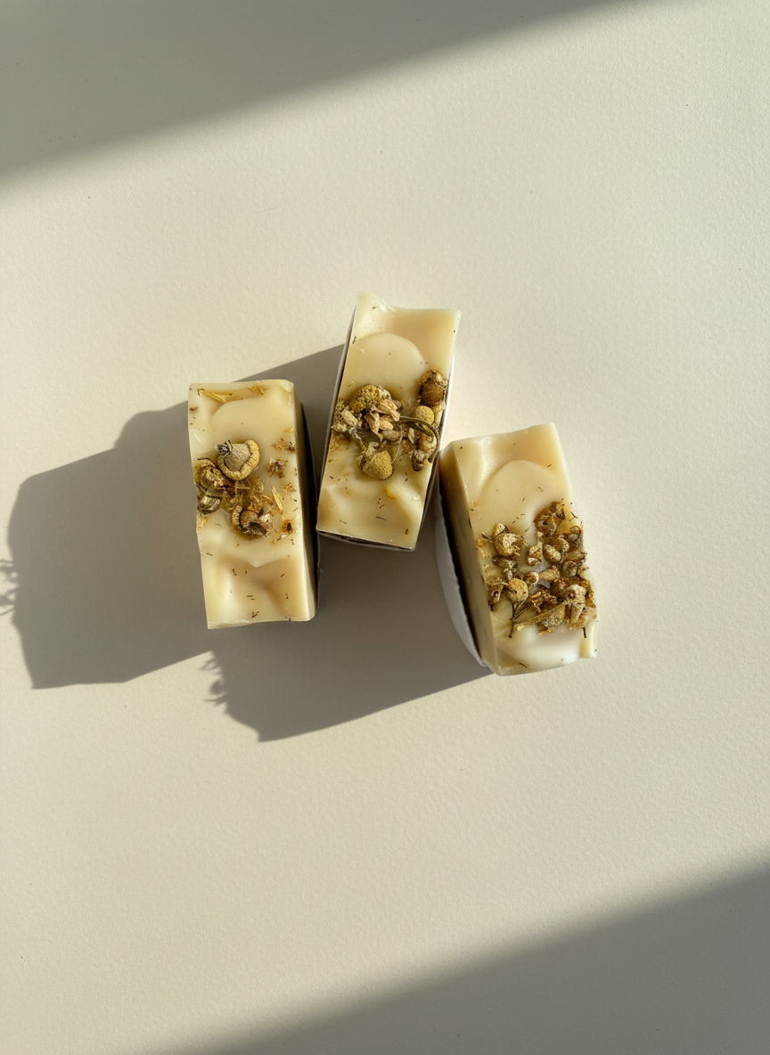 Natural Soap | Calendula Oil - Lemongrass + Calendula Flower Soap