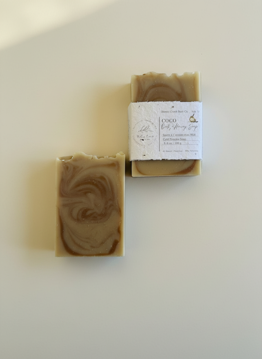 Natural Soap | Coco Oats & Honey - Unscented Soap with Colloidal Oats + Local Honey