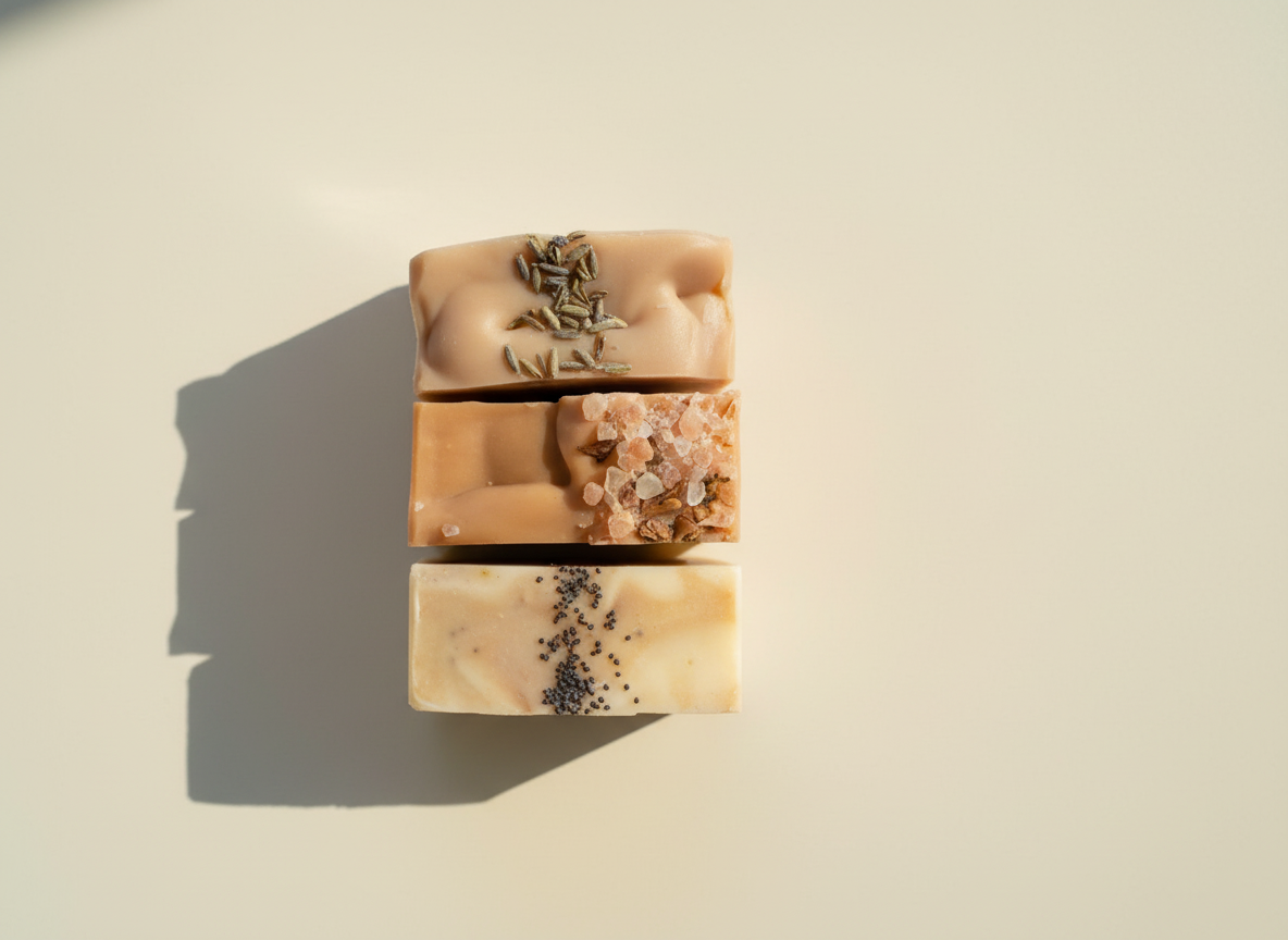 Natural Soap | Citrus Poppyseed - Exfoliating Soap with Lemon + Sweet Orange