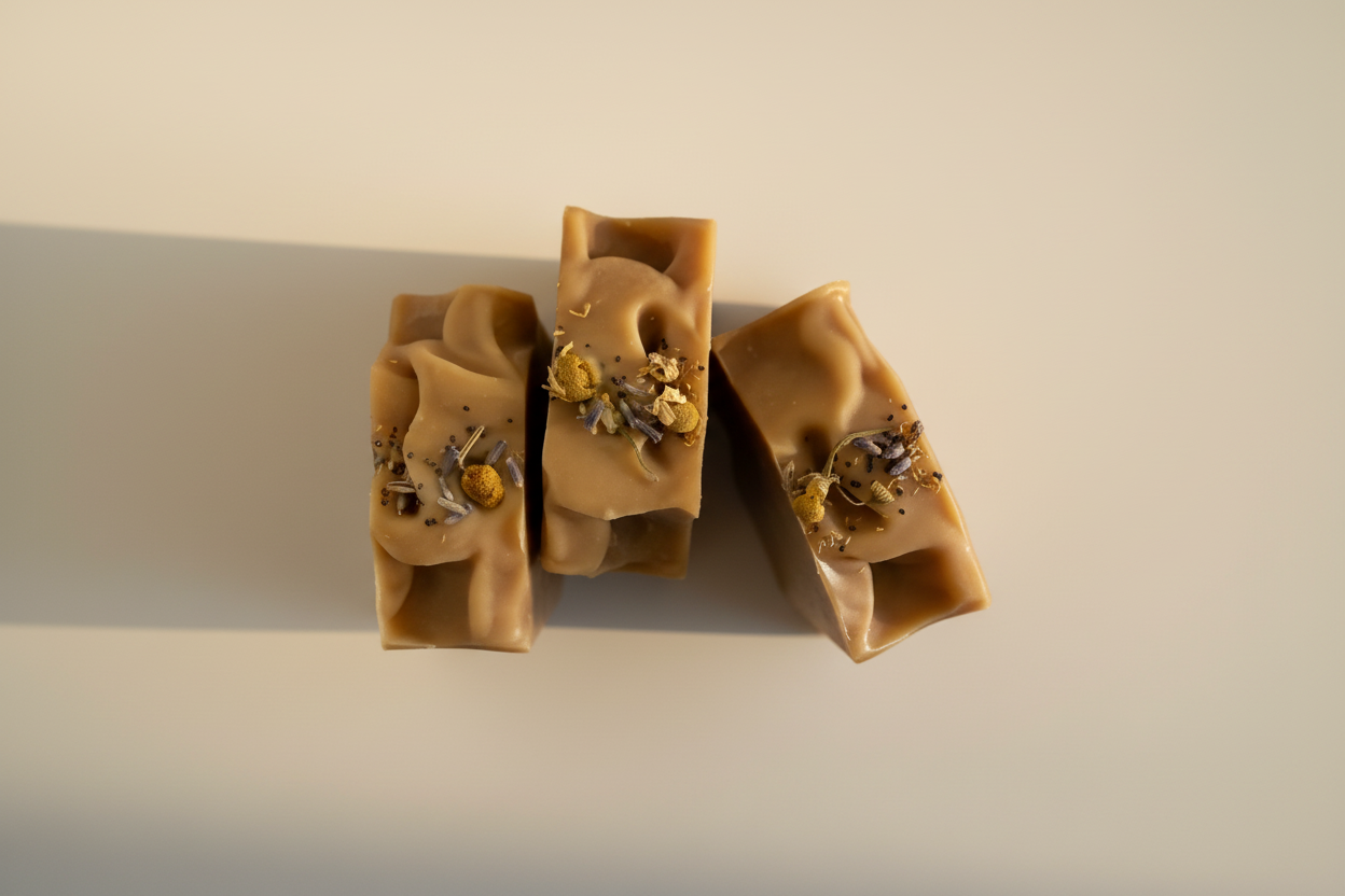 Chamomile + Honey Soap | Unscented Artisan Soap for Sensitive Skin
