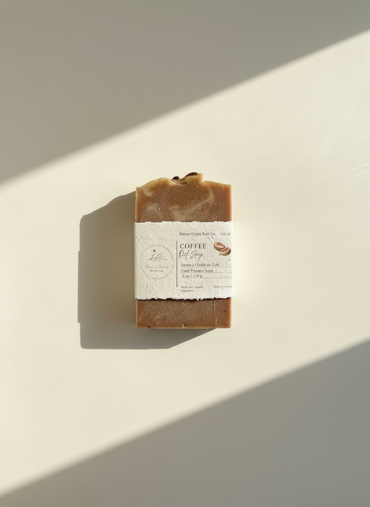 Natural Soap | Coffee Oil - Exfoliating Coffee Bean Soap with Vanilla