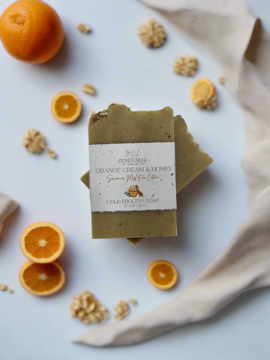 Orange Cream and Honey Soap Bar