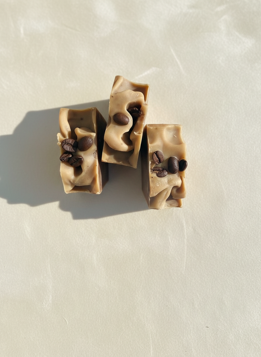 Natural Soap | Coffee Oil - Exfoliating Coffee Bean Soap with Vanilla