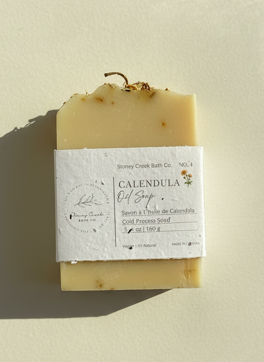 Natural Soap | Calendula Oil - Lemongrass + Calendula Flower Soap