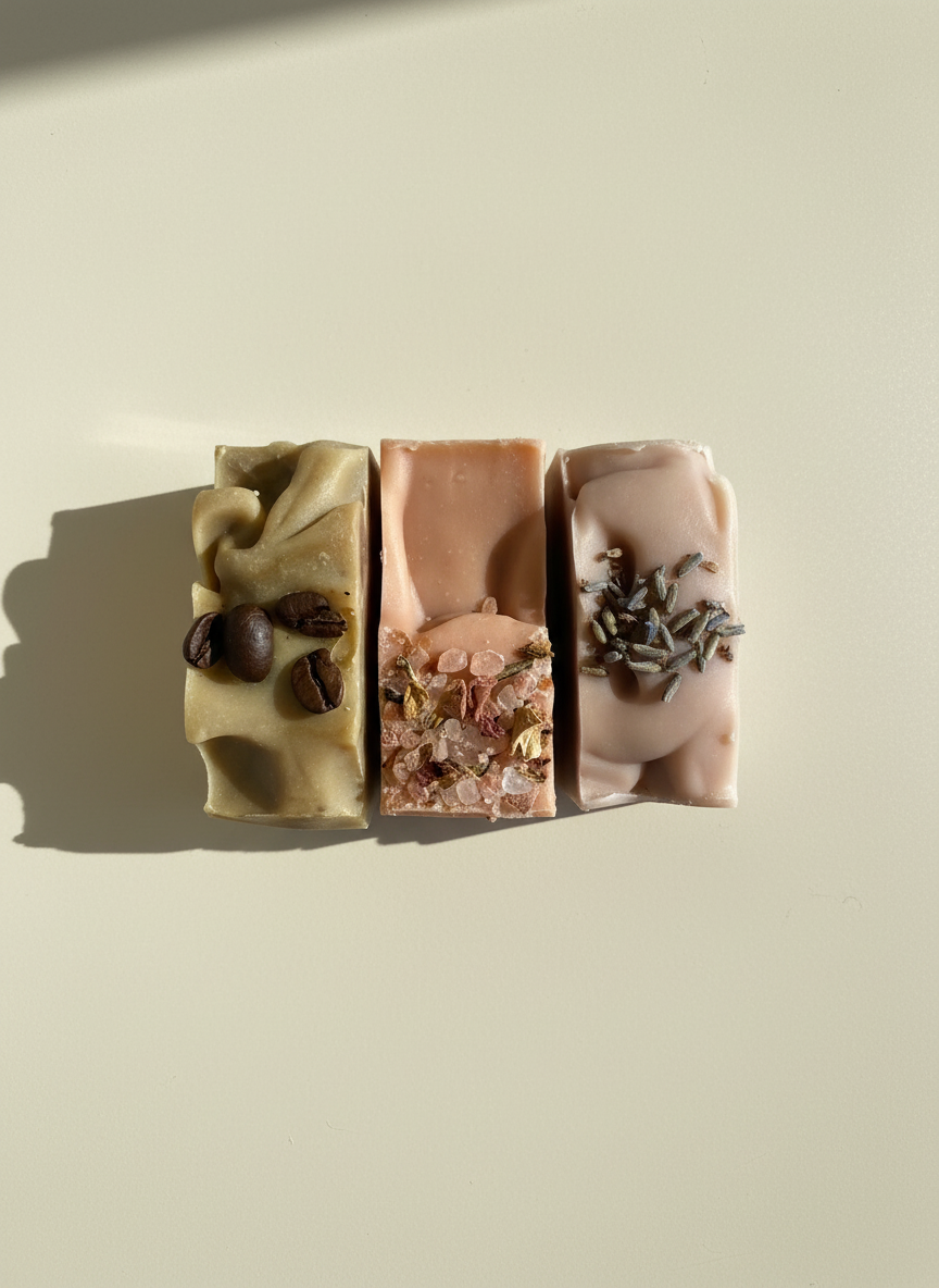 Natural Soap | Coffee Oil - Exfoliating Coffee Bean Soap with Vanilla