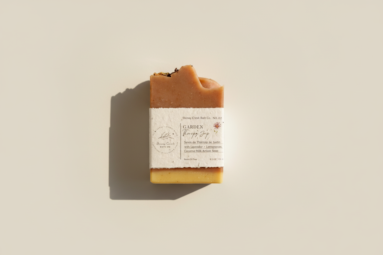 Garden Therapy Soap | Lavender & Lemongrass Artisan Soap with Coconut Milk