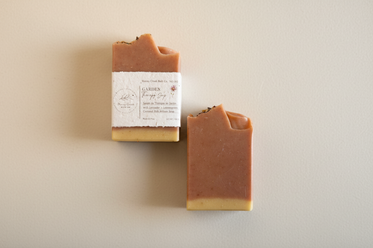 Garden Therapy Soap | Lavender & Lemongrass Artisan Soap with Coconut Milk